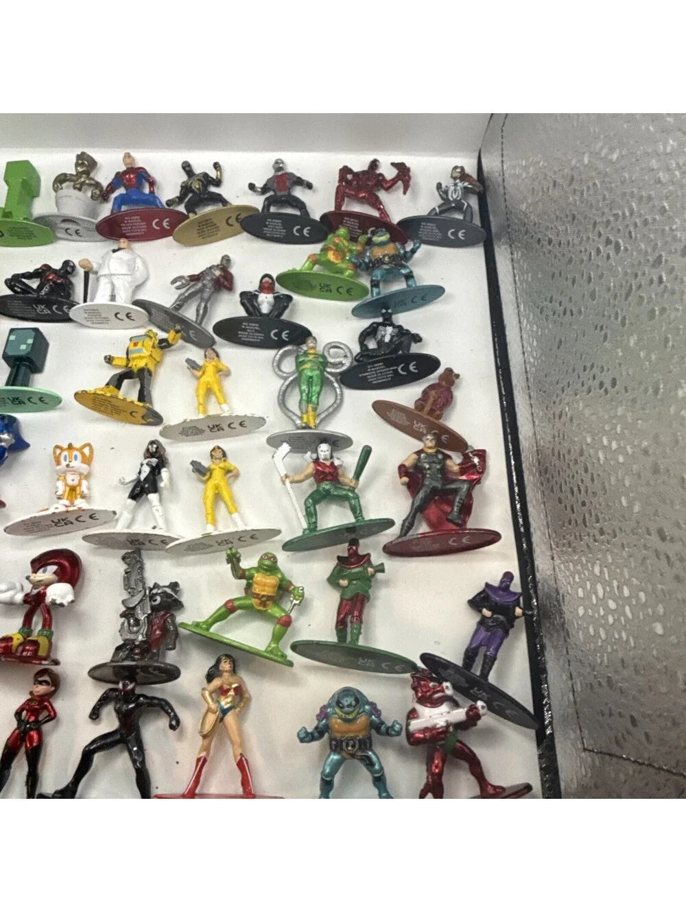 Huge Jada Nano Metalfigs Lot 45+ Mini Diecast Figures Sonic Marvel Minecraft DC